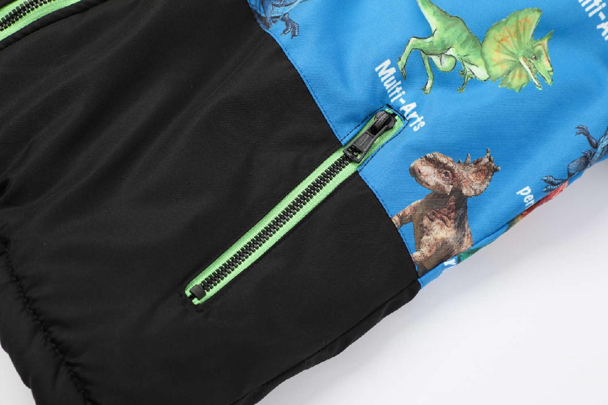 Chlapecká zimnní bunda KUGO FB3801, sv. modrá / černá