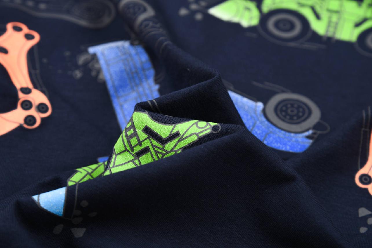 Chlapecké tričko dl.r. Kugo HC9309, tmavě modré