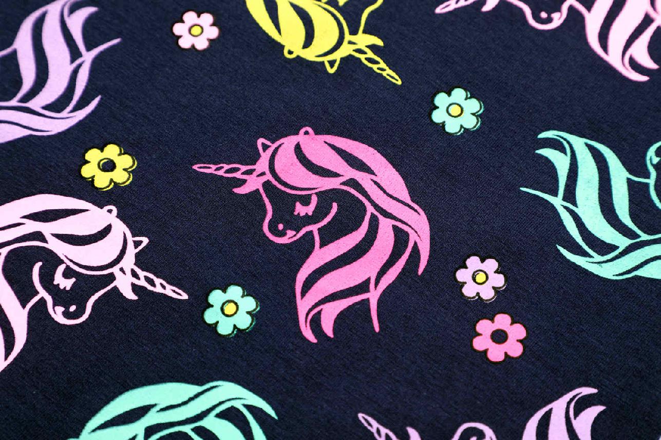 Dívčí tričko dl.r. Kugo HC9297, tmavě modré