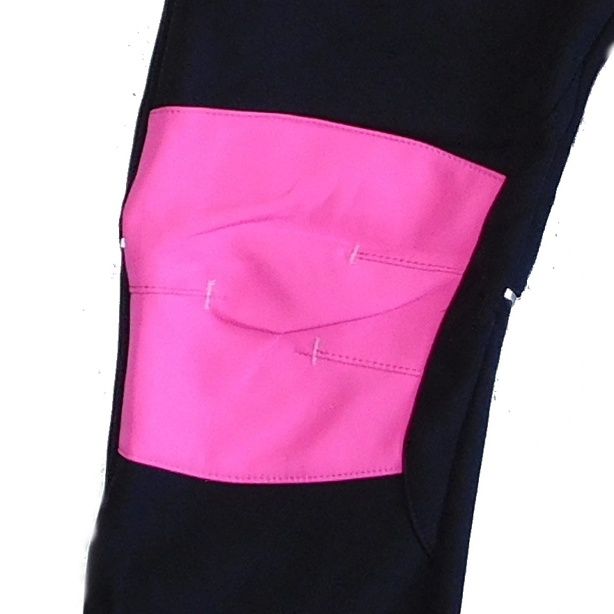 Dívčí softshellové kalhoty zateplené Kugo HK5515, černá / růžová