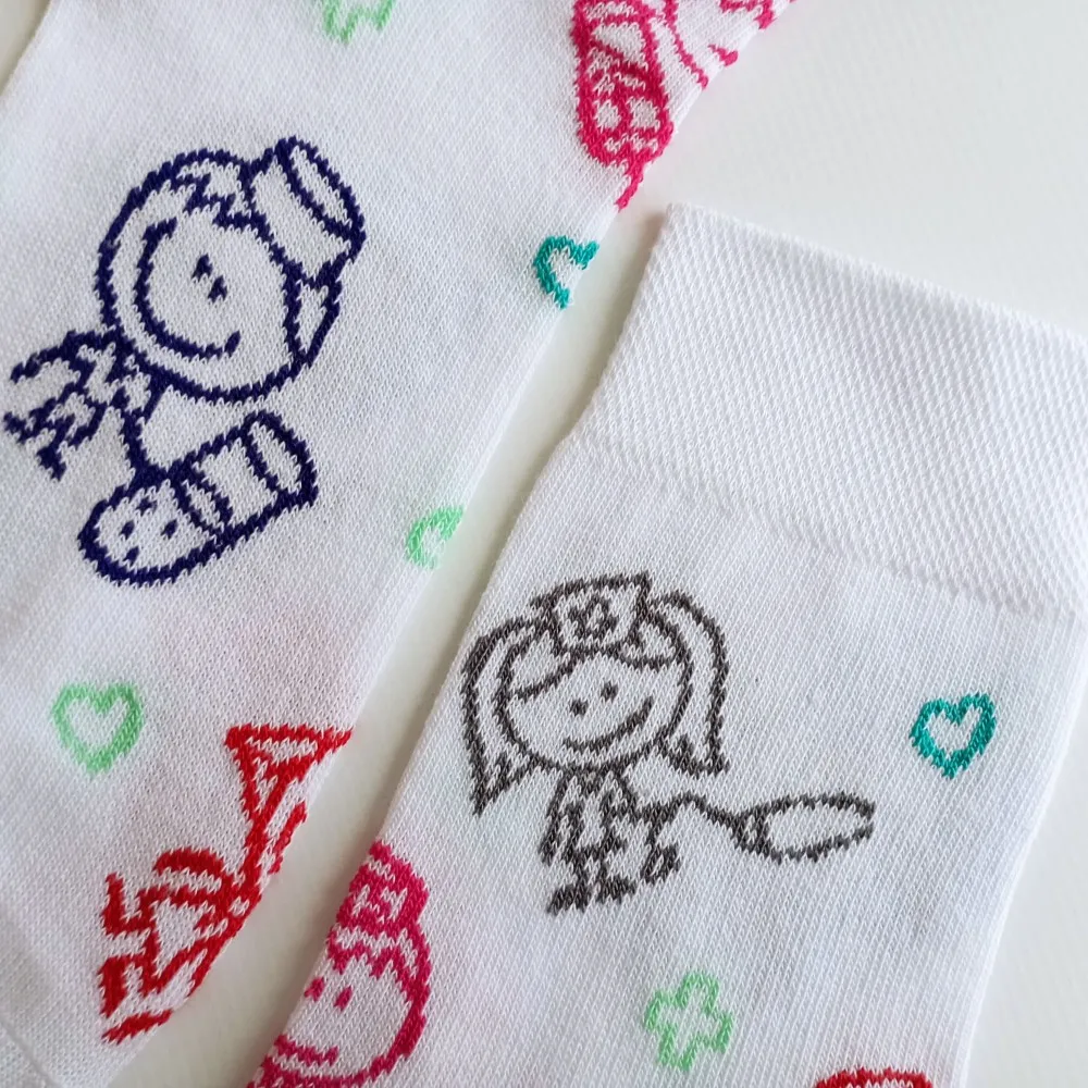 Dámské ponožky Trepon Ambulance, bílé