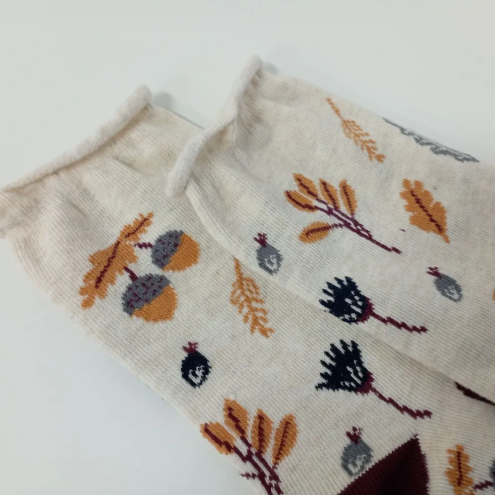 Dámské ponožky s ruličkovým lemem Trepon Eichel, béžové