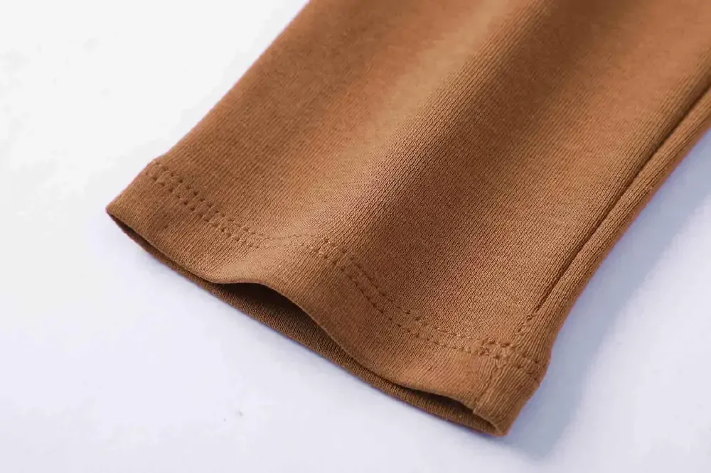 Dívčí legíny Kugo SH3503, hnědé