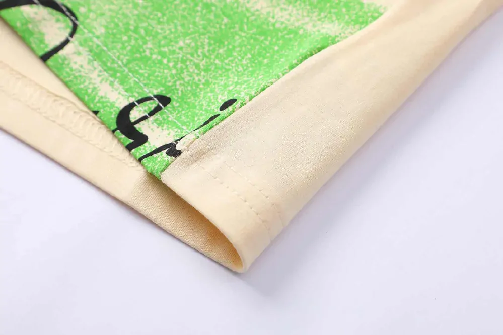 Chlapecké tričko kr.r. Kugo FB3811, béžová / zelená