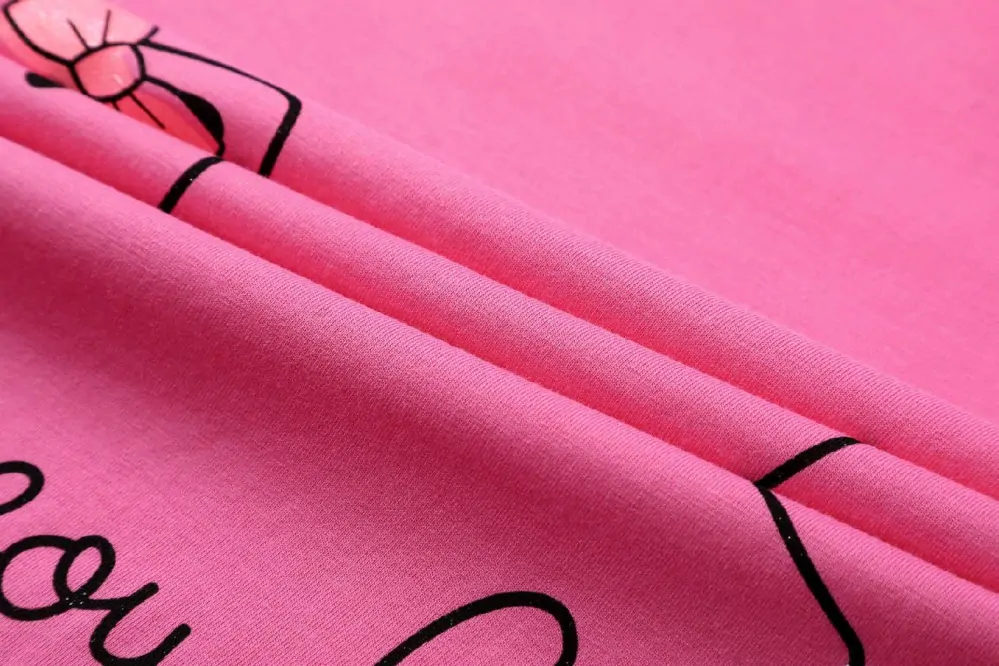 Dívčí tričko kr.r. Kugo SH3510, tmavě růžové