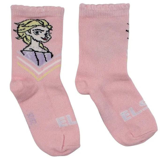 Dívčí ponožky Frozen 52348893 2 páry, šedá / světle růžová