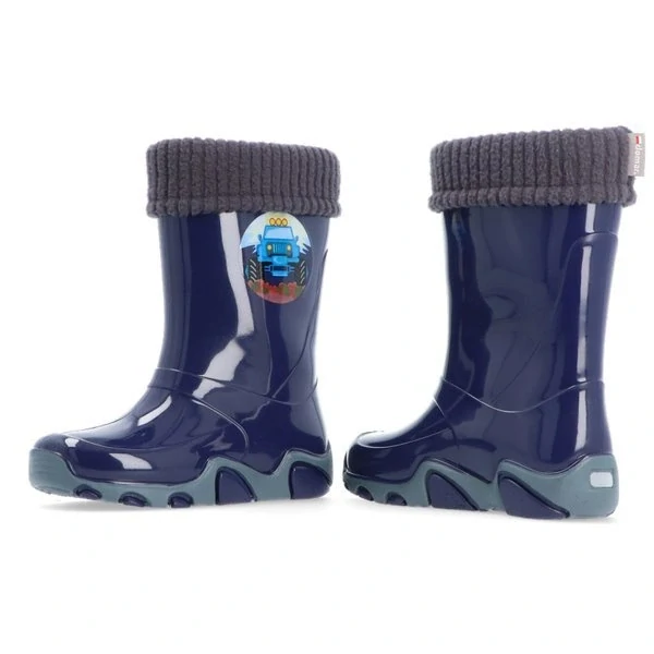 Dětské zateplené holínky Demar Stormer Lux 0402 D modré