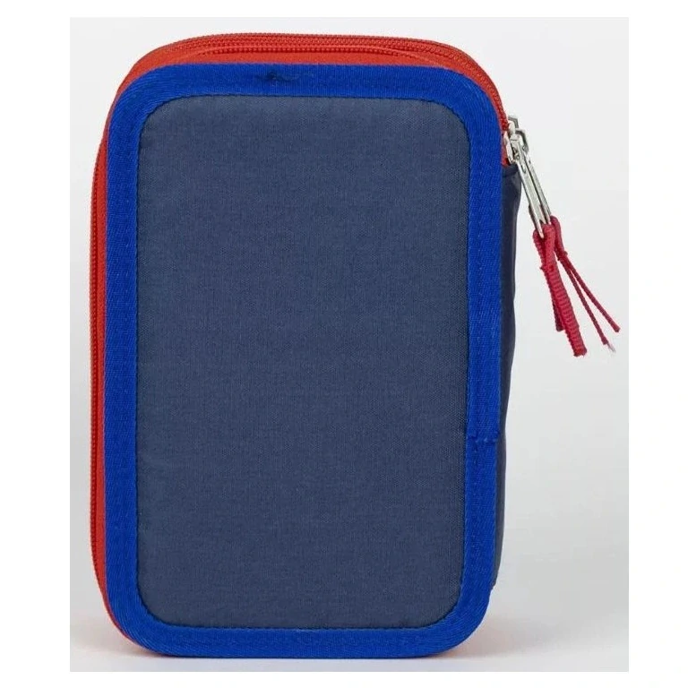 Školní penál třípatrový - Tlapková patrola - vybavený - modrý
