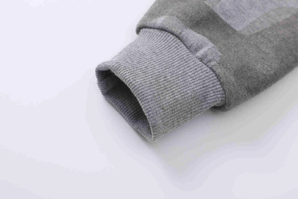 Teplá chlapecká mikina s kapucí Kugo FM0365, šedá