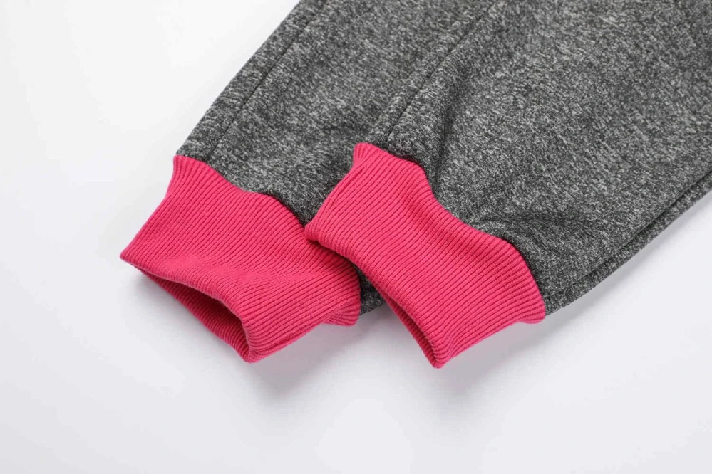 Teplé softshellové tepláky dívčí Kugo GK8636 šedý melír