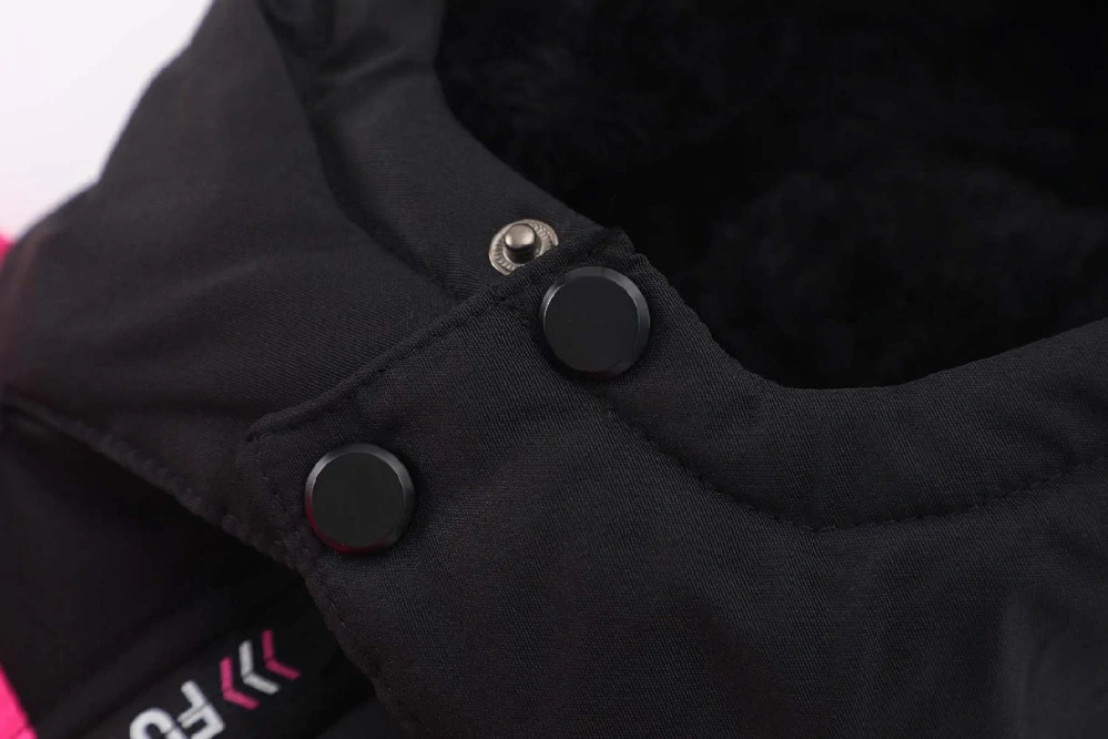 Dívčí zimní bunda Kugo BU617 černá / růžová