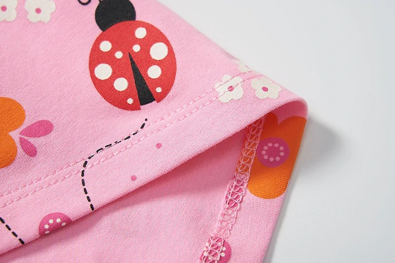 Dívčí šaty kr.r. Wolf S2514B světle růžové s beruškami