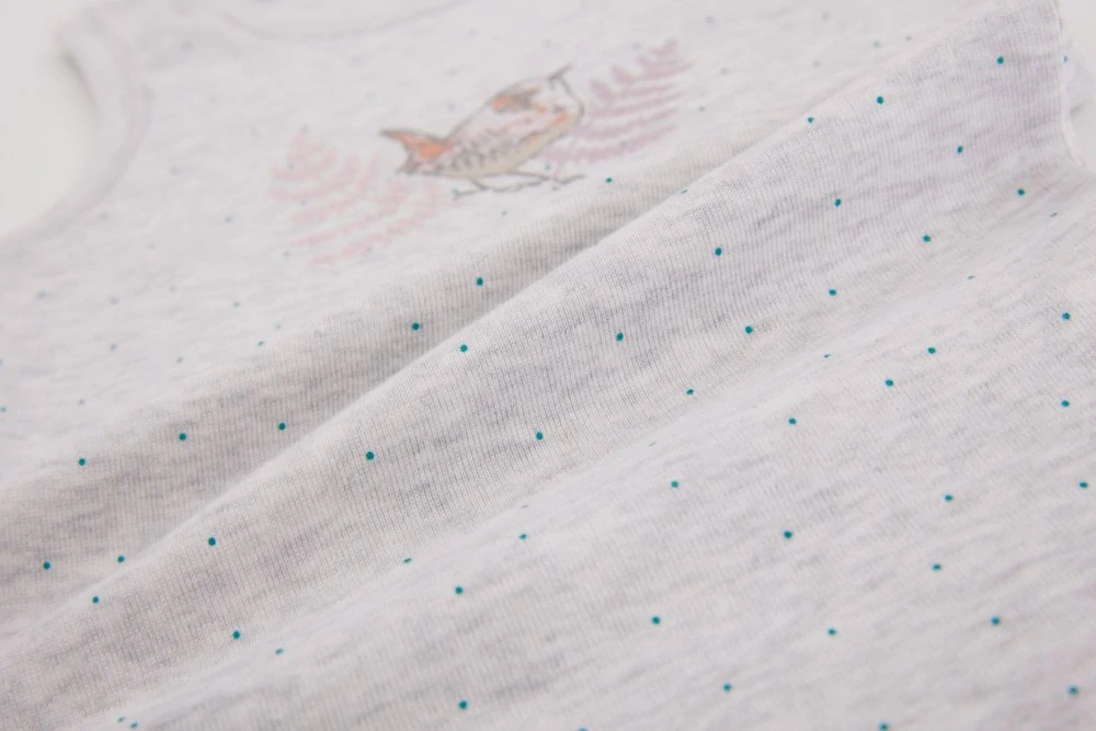 Dívčí spodní tílko Wolf S2461 světle šedý melír