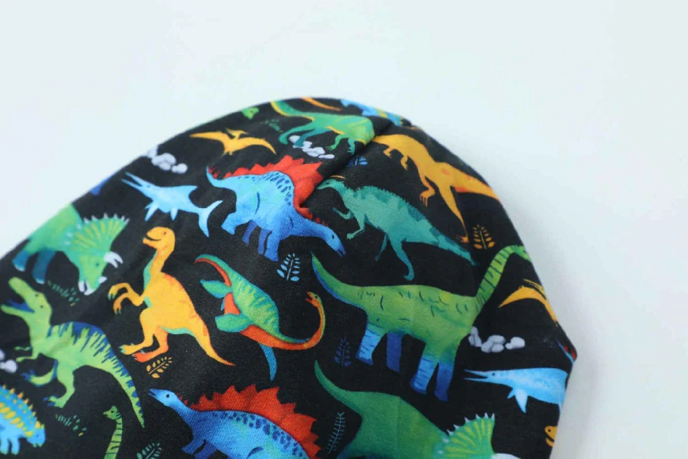 Chlapecká jarní/podzimní čepice Kugo CF5625 – dinosauři