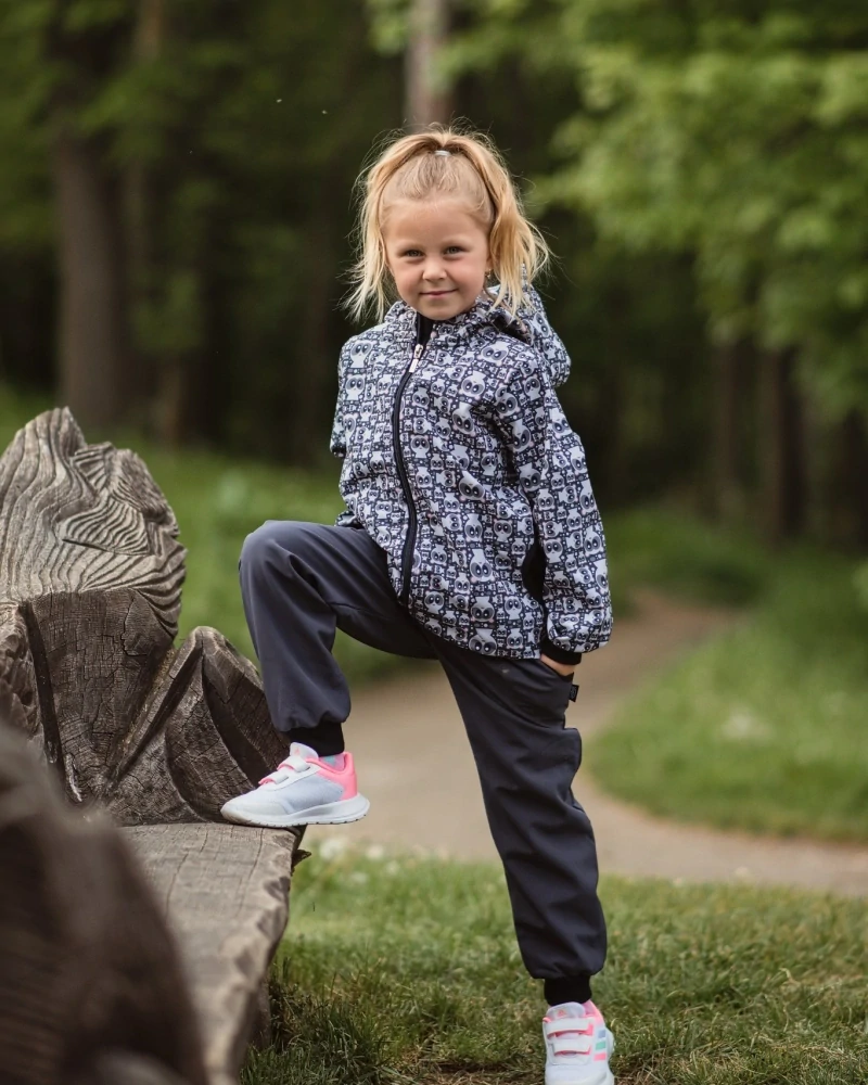 Dětská softshellová bunda zateplená Jožánek pandy