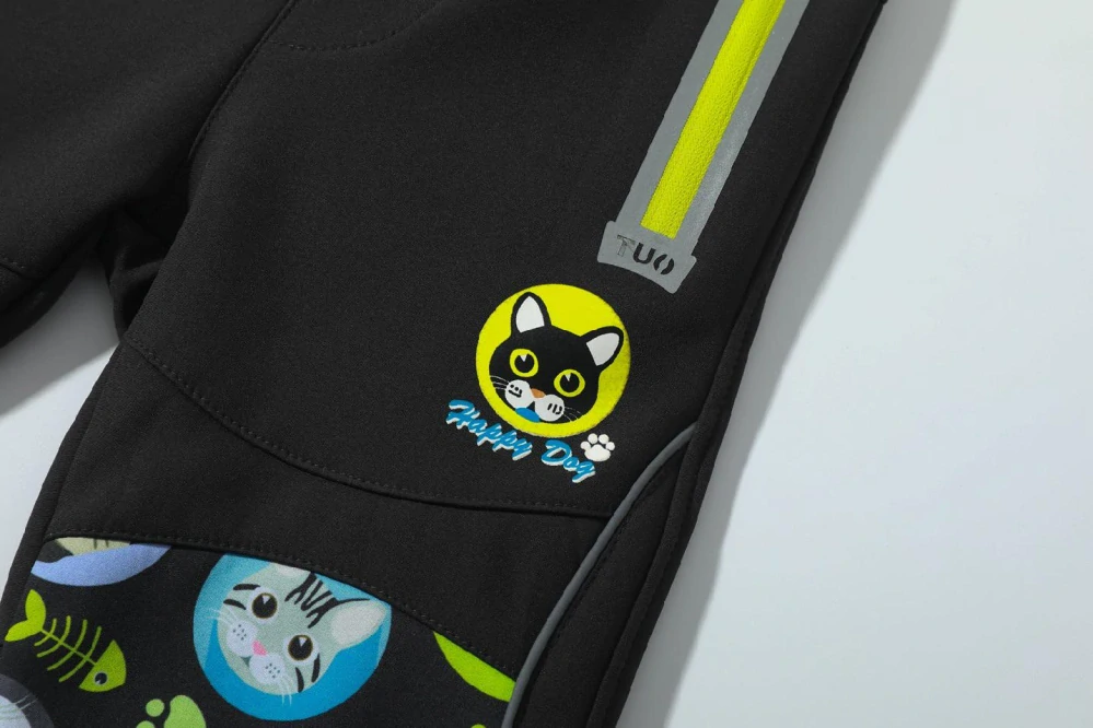 Chlapecké softshellové kalhoty zateplené Kugo HK5050 černé