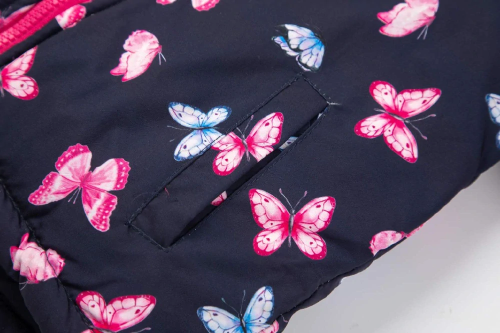 Dívčí zimní bunda Kugo KB2339 tmavě modrá