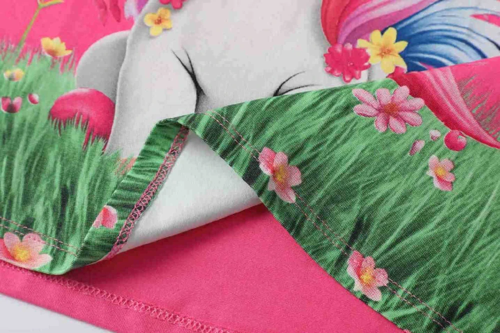 Dívčí noční košile dlouhý rukáv Kugo SS3627 tmavě růžová