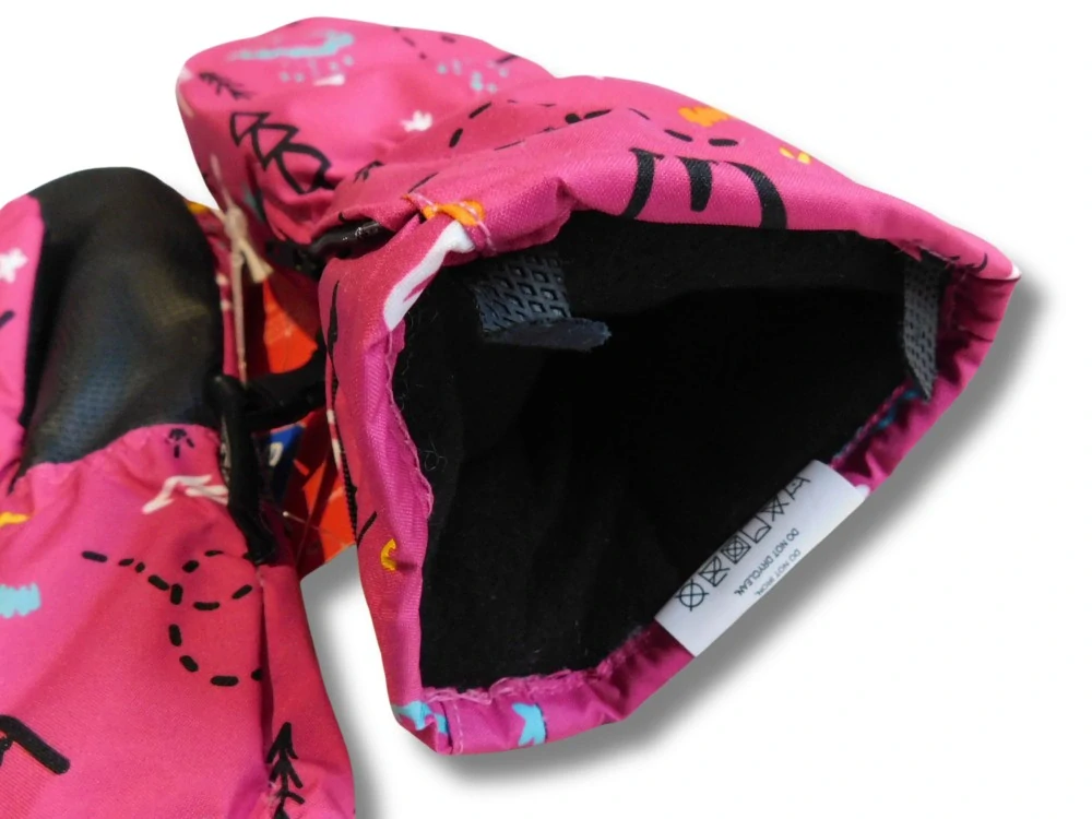 Dětské šusťákové palcové rukavice Echt C088 růžové