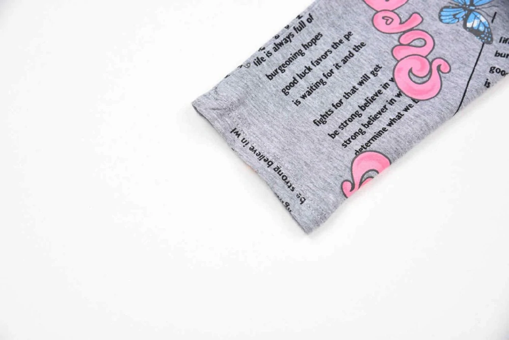 Dívčí šaty dlouhý rukáv Kugo HC9320 šedé