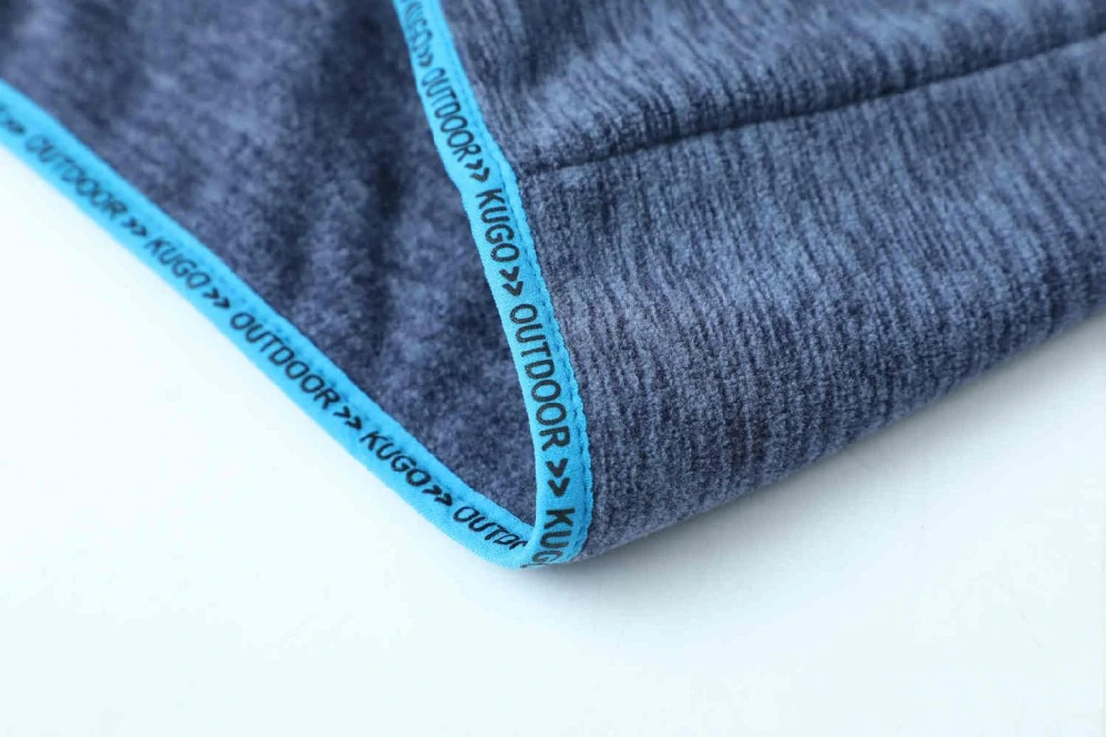 Chlapecká flísová mikina Kugo BM5615 šedomodrá