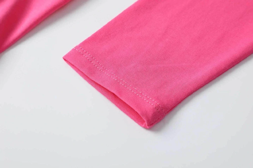 Dívčí tričko dlouhý rukáv Kugo ST3621 tmavě růžové