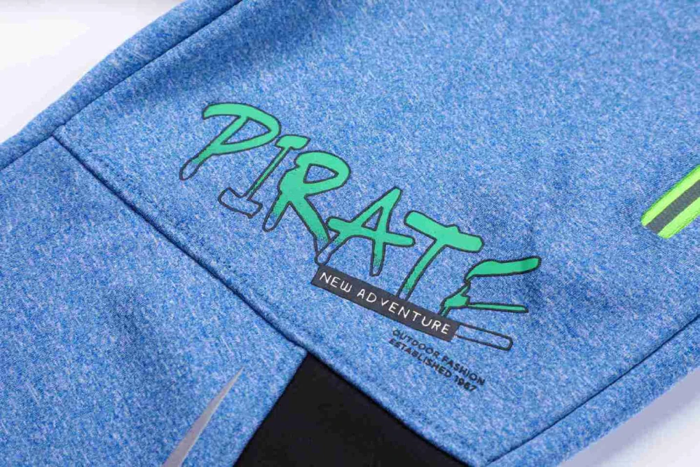 Teplé softshellové tepláky chlapecké Kugo GK8639 modré