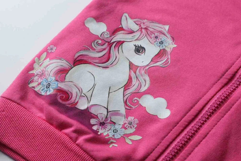 Dívčí mikina Kugo WK1210 se stojáčkem na zip tmavě růžová