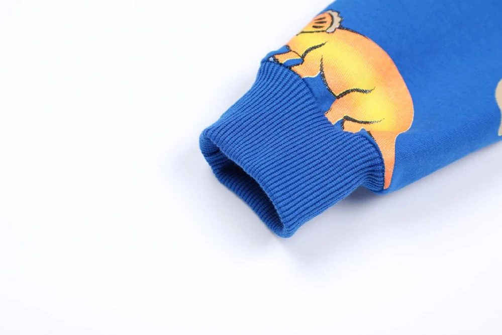 Chlapecká mikina Kugo HC9303 s dinosaury modrá