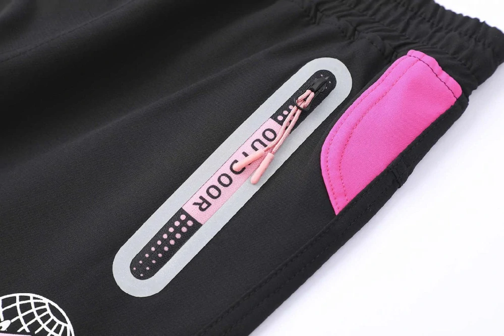 Dívčí softshellové kalhoty letní Kugo HK8582 černé