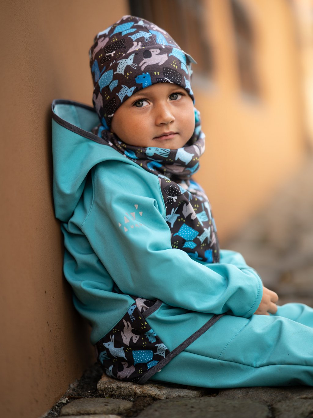 UNUO Dětská fleecová čepice Homeless, pejsci