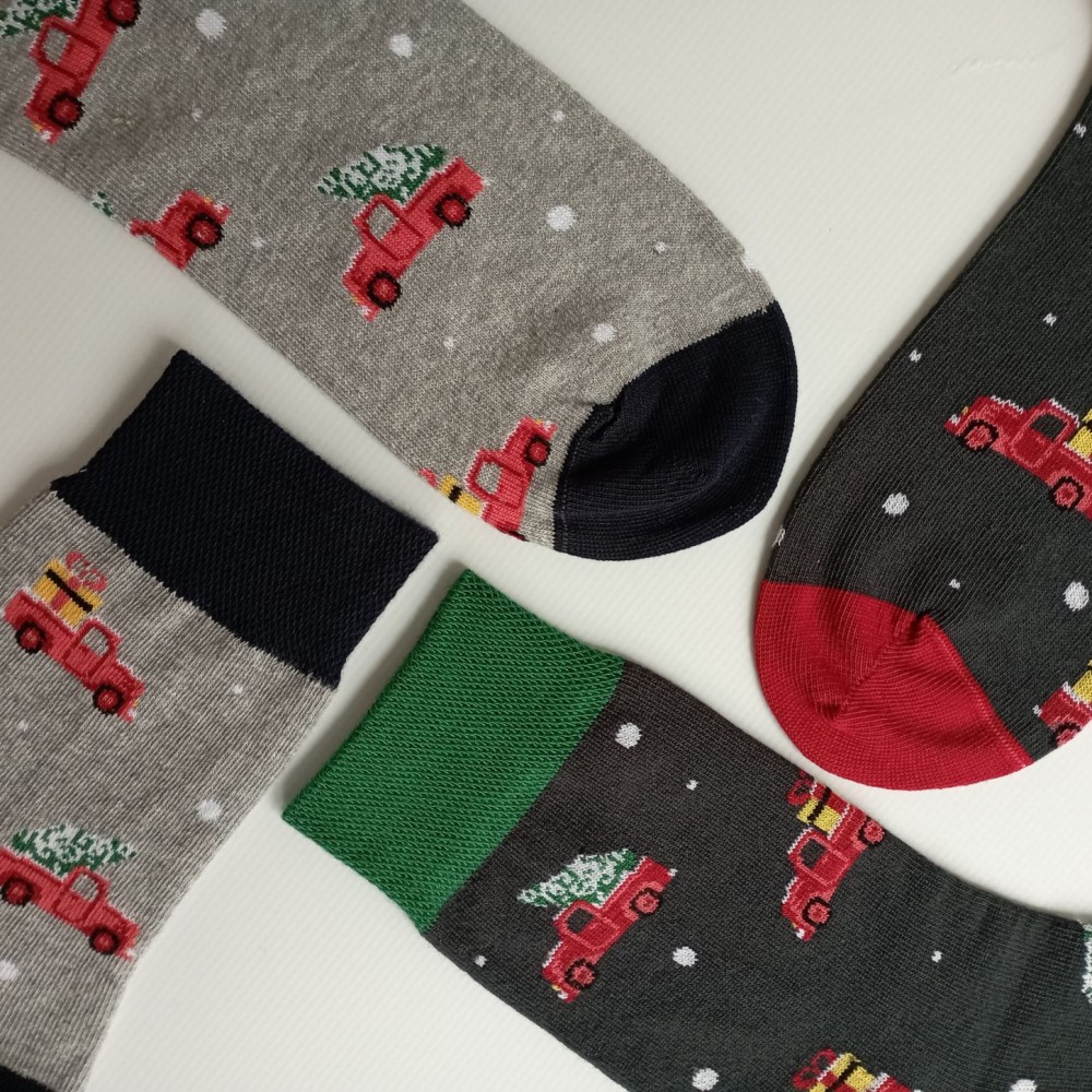 Vánoční ponožky TREPON Felix, šedý melír