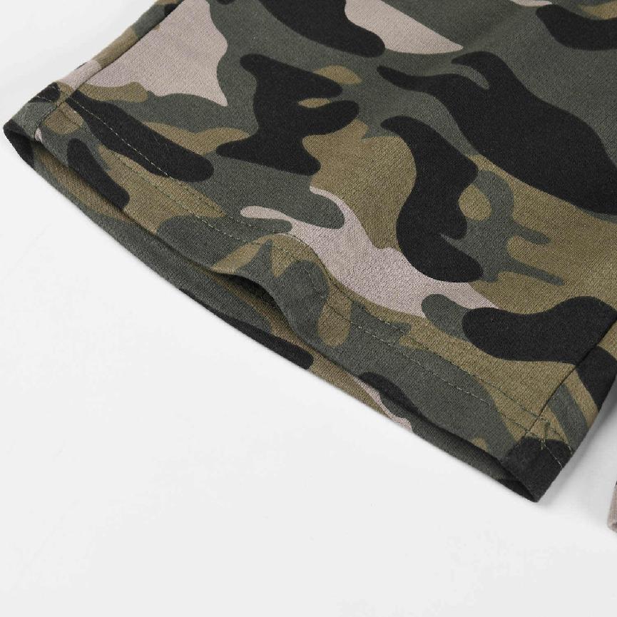 Chlapecké maskáčové kraťasy KUGO TM8249, béžové