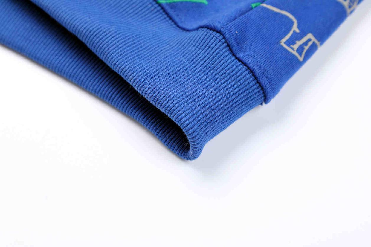 Teplá chlapecká mikina KUGO GM8670, světle modrá