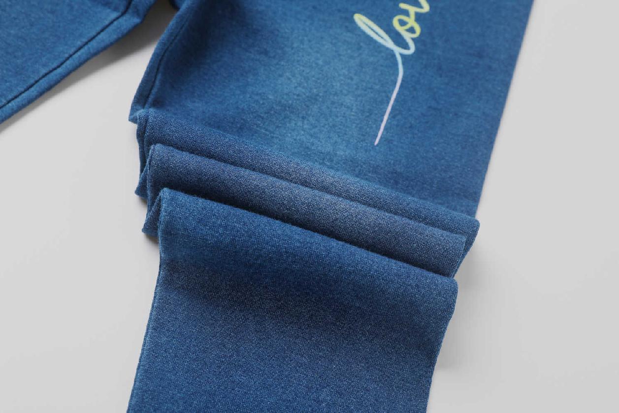 Dívčí riflové legíny KUGO KK2312, modré