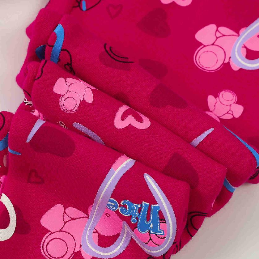 Dívčí zateplené legíny KUGO YL8733, růžové