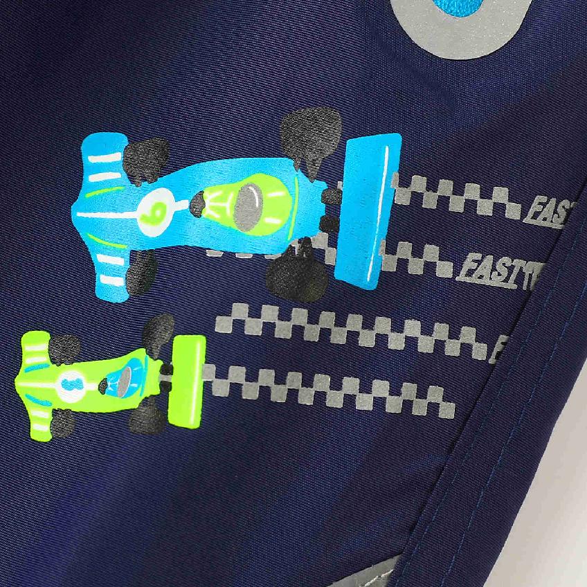 Chlapecké zateplené šusťákové kalhoty KUGO DK7127, tmavě modré