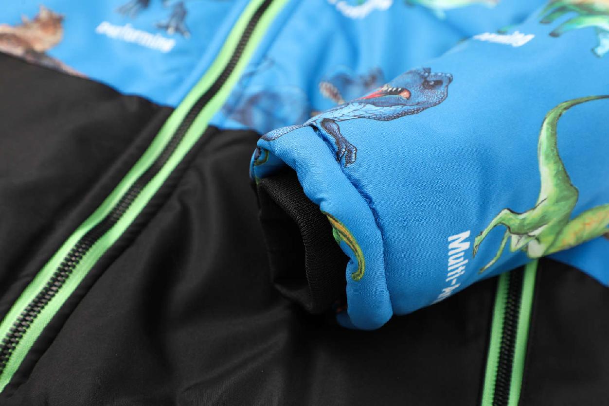 Chlapecká zimnní bunda KUGO FB3801, sv. modrá / černá