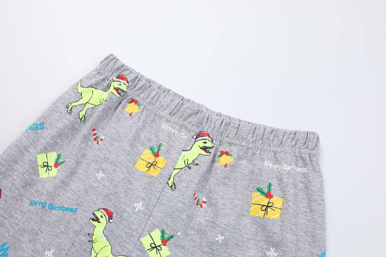 Chlapecké vánoční pyžamo KUGO MP3836, modré / šedé