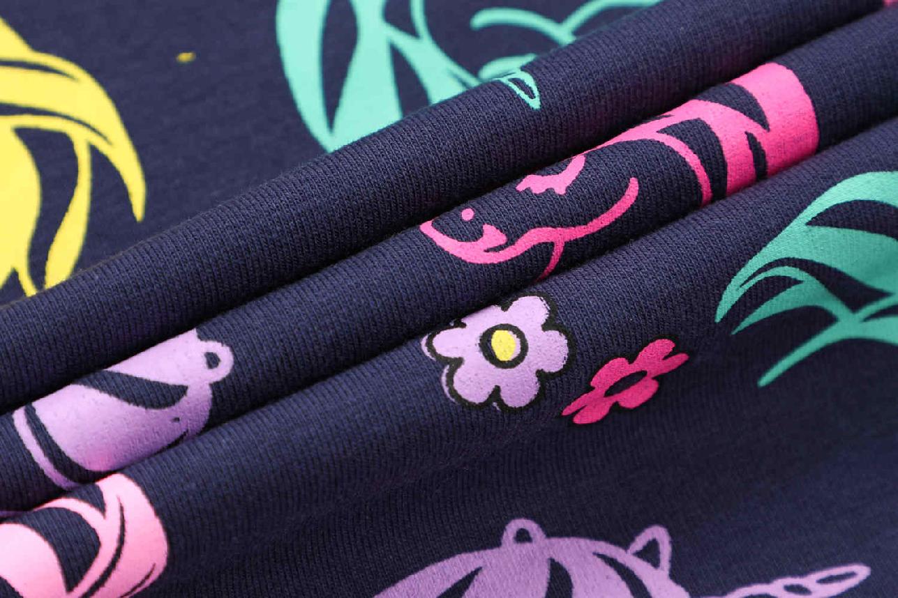 Dívčí tričko dl.r. Kugo HC9297, tmavě modré