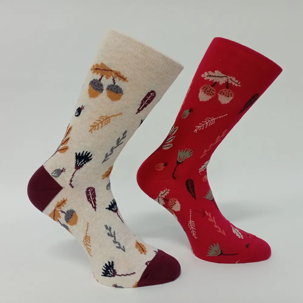 Dámské ponožky s ruličkovým lemem Trepon Eichel, béžové