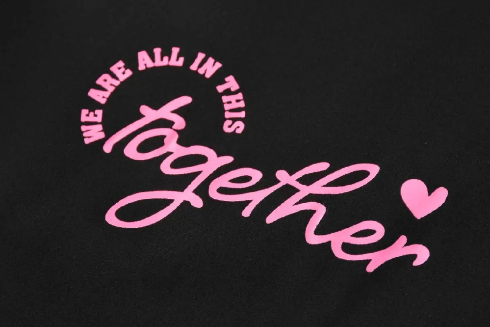 Dámské 3/4 funkční legíny Kugo JK8620, černé / fialový nápis