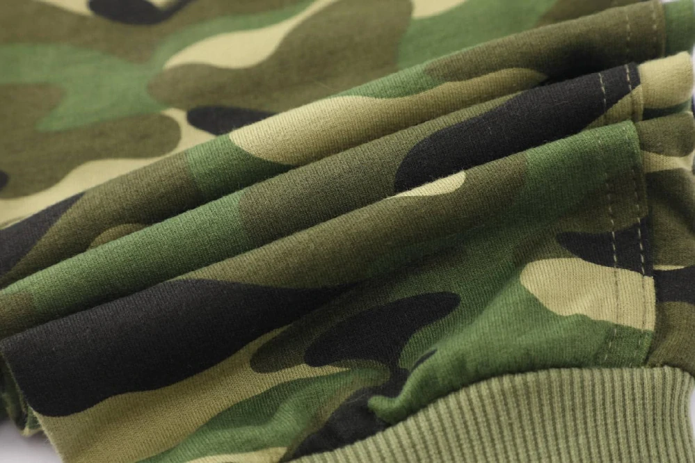 Chlapecké tepláky s laclem Kugo ST8821 maskáč + modrá aplikace