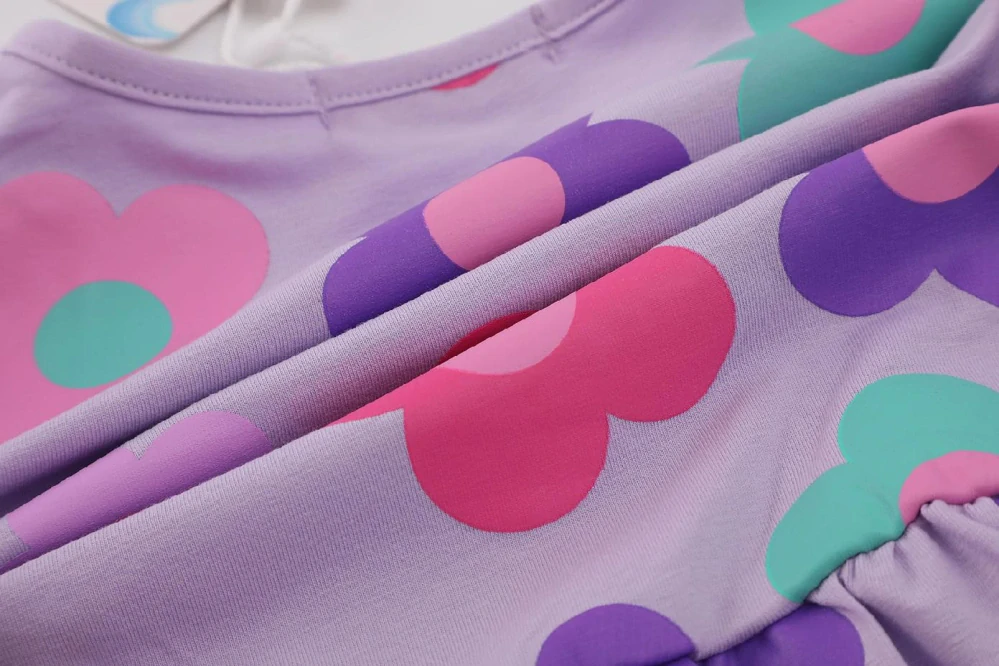 Dívčí šaty dl.r. Kugo HC9359, fialové