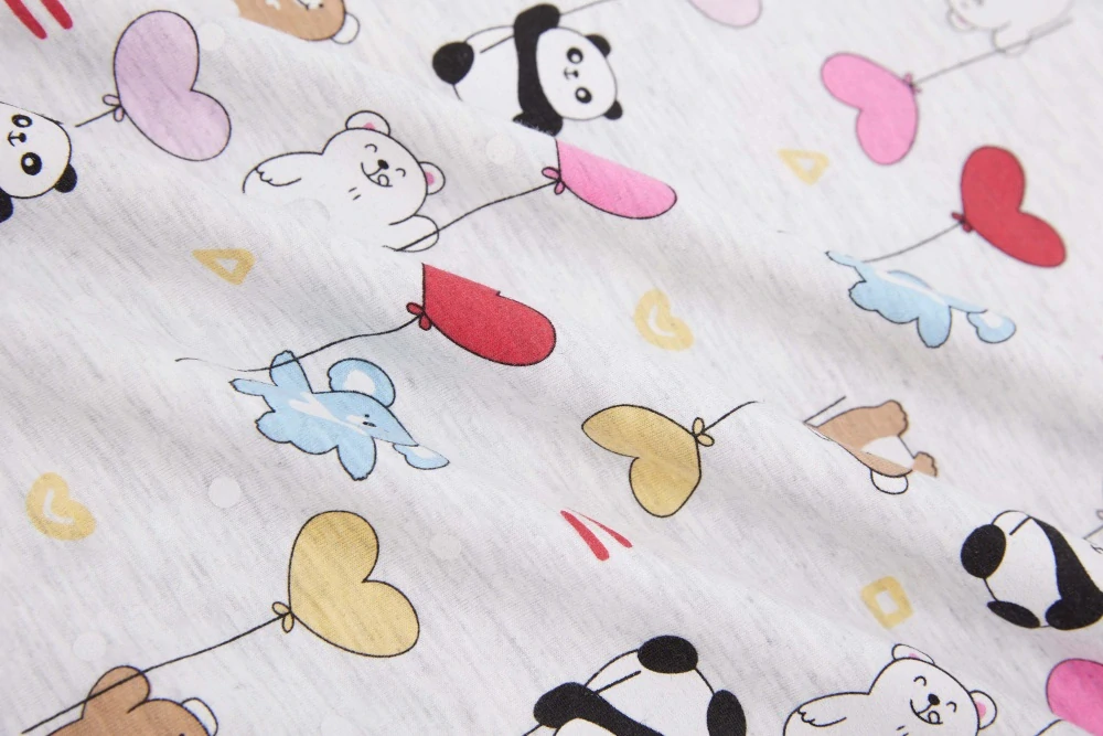 Dívčí noční košilka dl.r. Wolf S2483 šedý melír