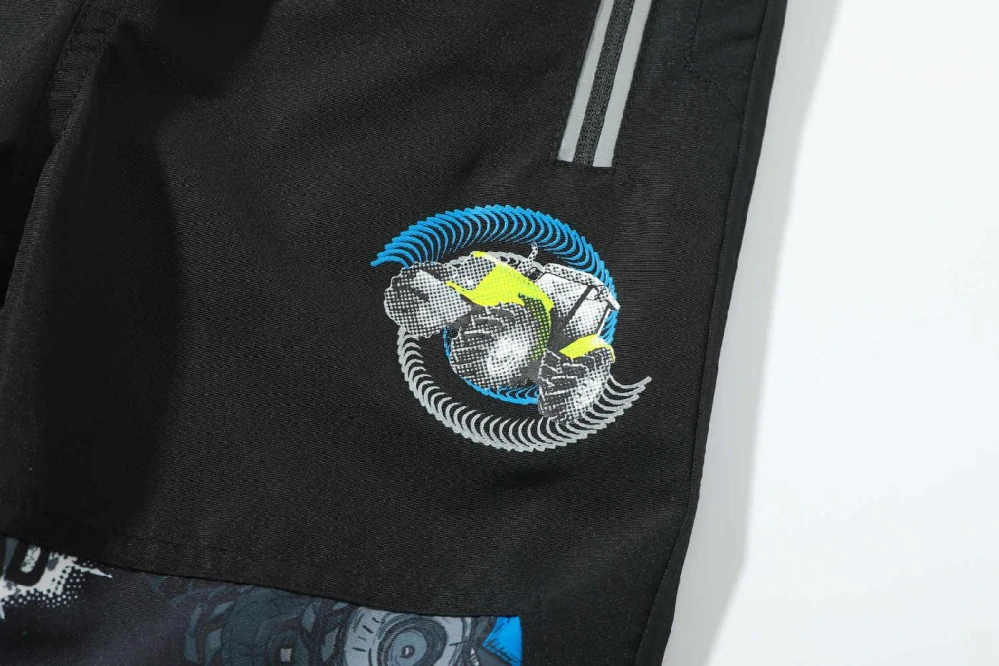 Dětské zateplené šusťákové kalhoty Kugo BU615 černé / černý zip