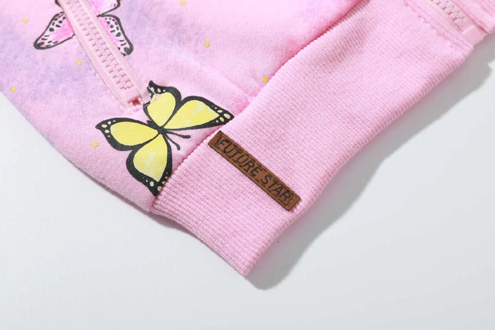 Teplá dívčí mikina Kugo GM9770 růžová