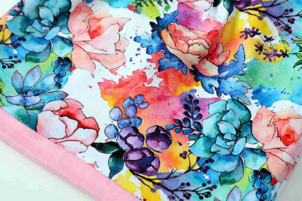 Dívčí jarní/podzimní čepice Kugo CF5623 – květiny