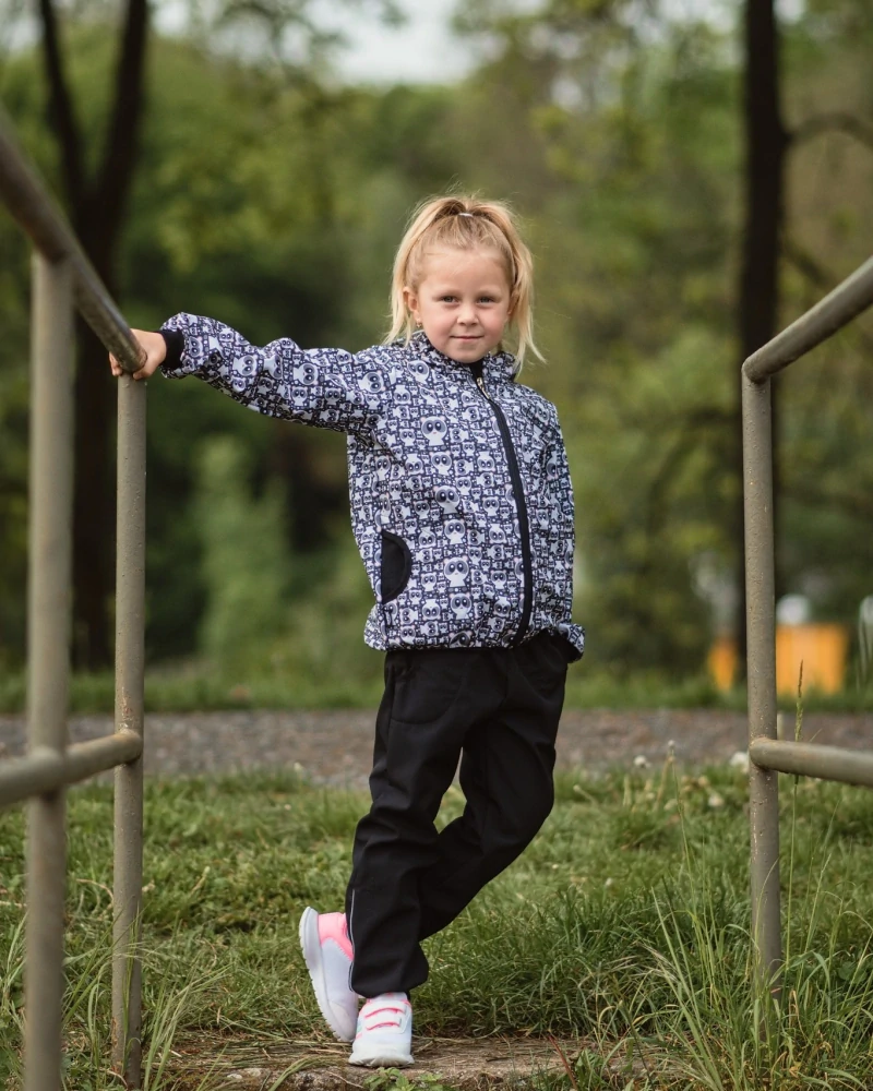 Dětská softshellová bunda zateplená Jožánek pandy