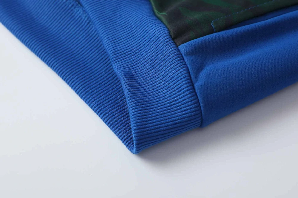 Teplá chlapecká mikina Kugo PT2510 s dinosaurem modrá